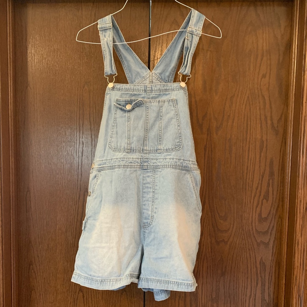 No Boundaries Light denim, Overall style romper